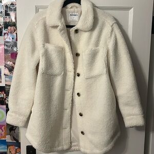 Old many Sherpa Teddy jacket